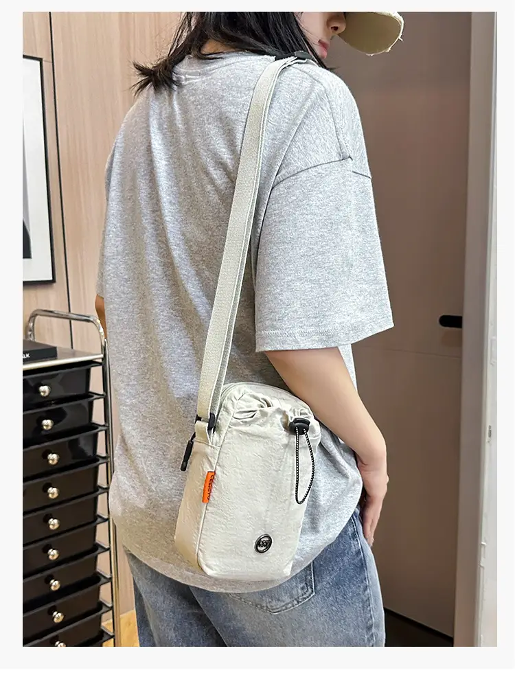 Light Gray Crossbody Bag for Women with Adjustable Strap — feature 25