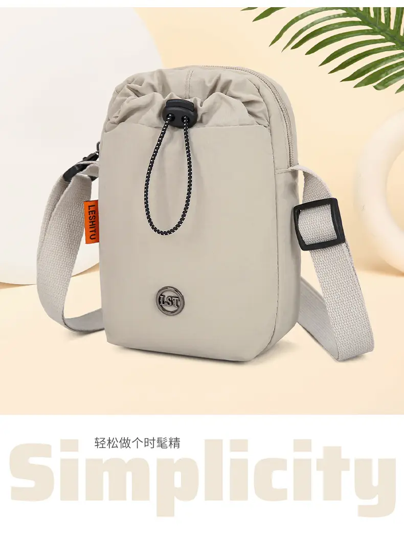 Light Gray Crossbody Bag for Women with Adjustable Strap — feature 7