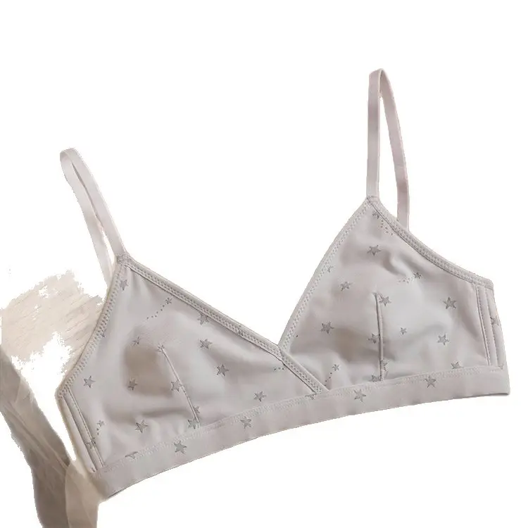 Seamless Young Women's Underwear, Thin Cup Bra with Bunny Ears, Suitable for Small Busts, Comfortable and Breathable, Wireless, Slimming Bra