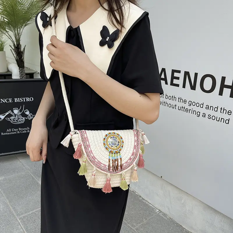 2025 New Summer Ethnic Tassel Crossbody Bag - Image 6
