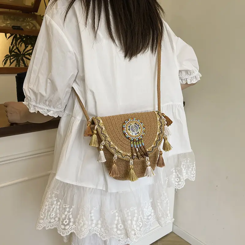 2025 New Summer Ethnic Tassel Crossbody Bag - Image 8
