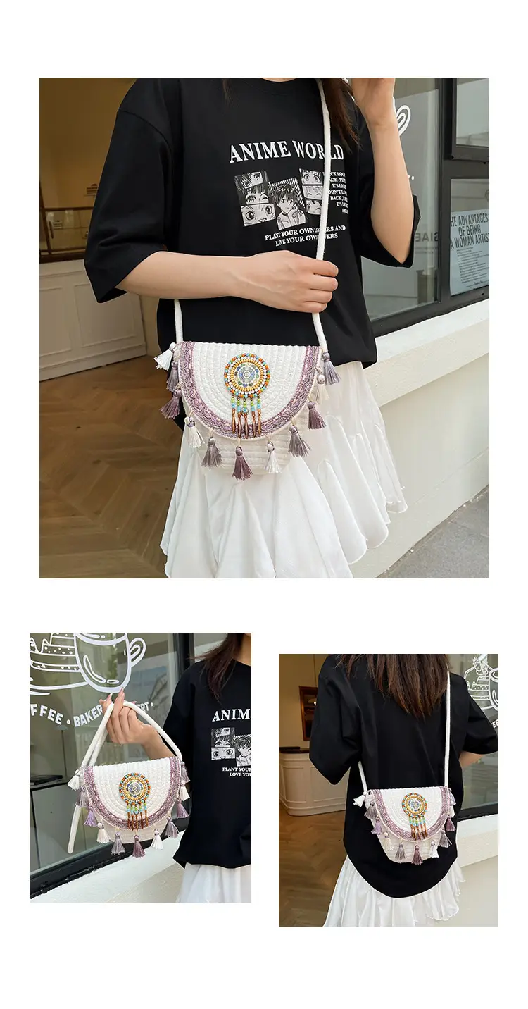 2025 New Summer Ethnic Tassel Crossbody Bag — feature 10