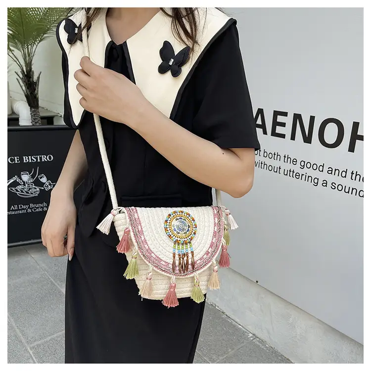2025 New Summer Ethnic Tassel Crossbody Bag — feature 11