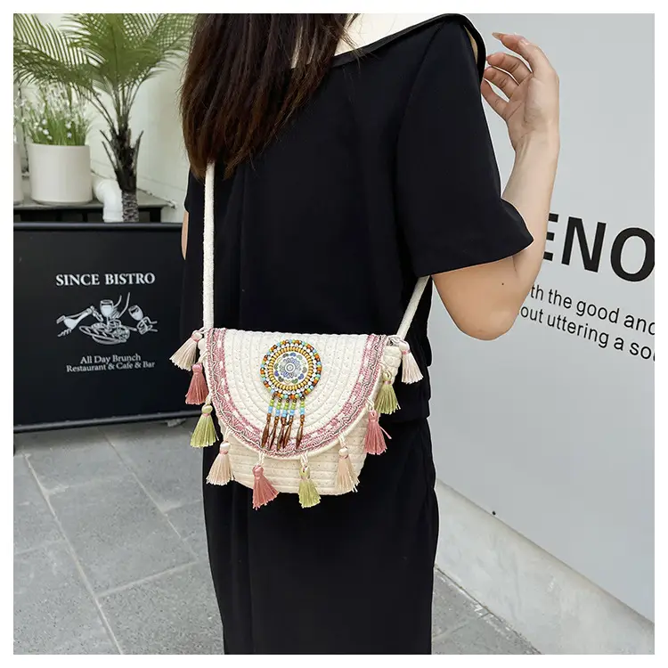 2025 New Summer Ethnic Tassel Crossbody Bag — feature 14