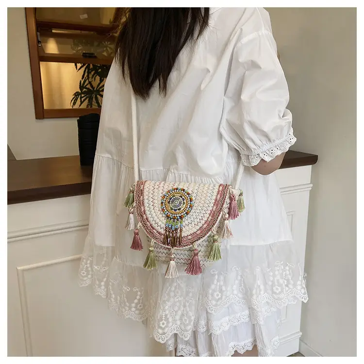 2025 New Summer Ethnic Tassel Crossbody Bag — feature 16