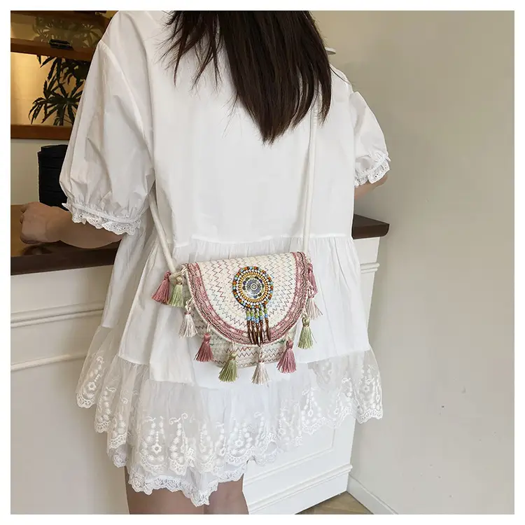 2025 New Summer Ethnic Tassel Crossbody Bag — feature 18