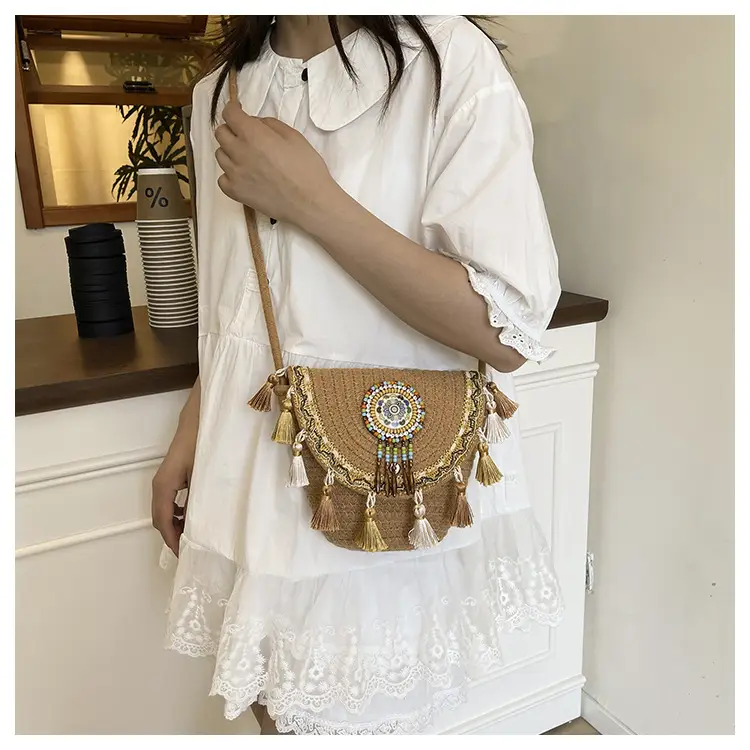 2025 New Summer Ethnic Tassel Crossbody Bag — feature 19