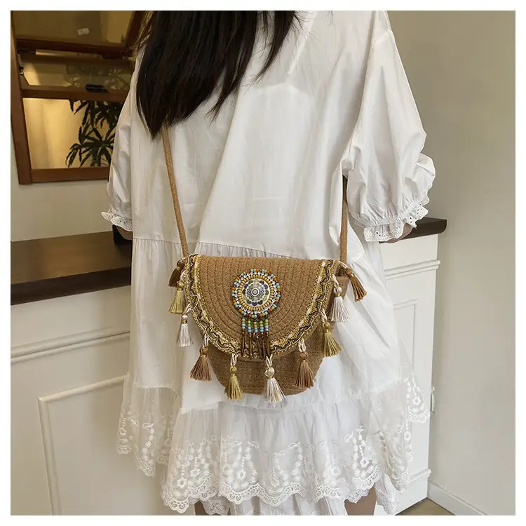 2025 New Summer Ethnic Tassel Crossbody Bag — feature 22
