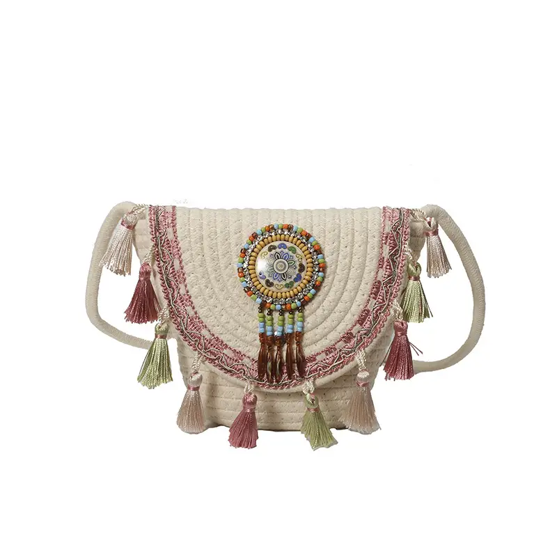 2025 New Summer Ethnic Tassel Crossbody Bag - Image 3