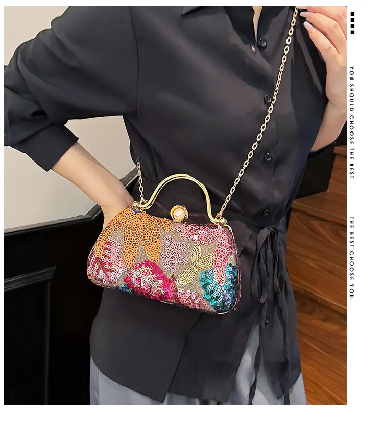 High-End Sequin Chain Bag for Women 2025 — feature 3