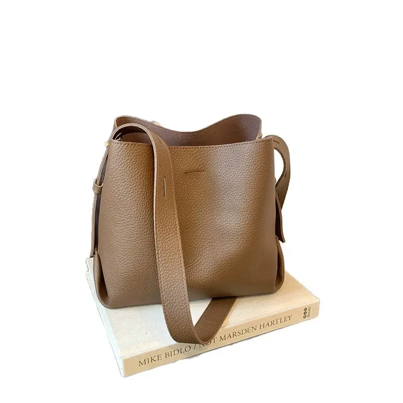 Korean Style Cream Bucket Bag 2025 New Arrival - Image 9