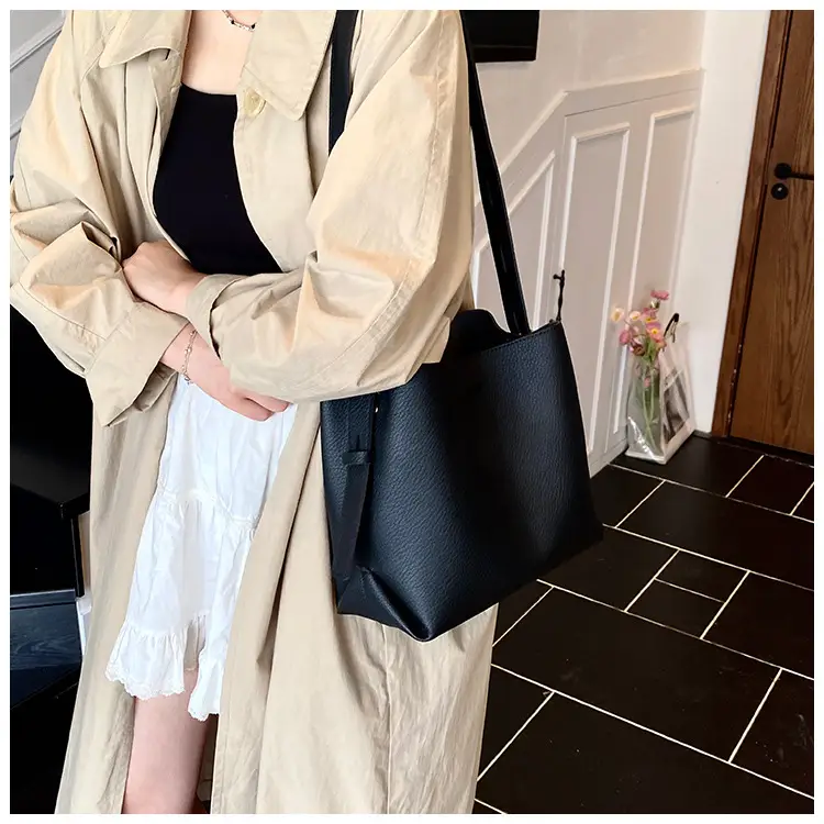 Korean Style Cream Bucket Bag 2025 New Arrival — feature 22