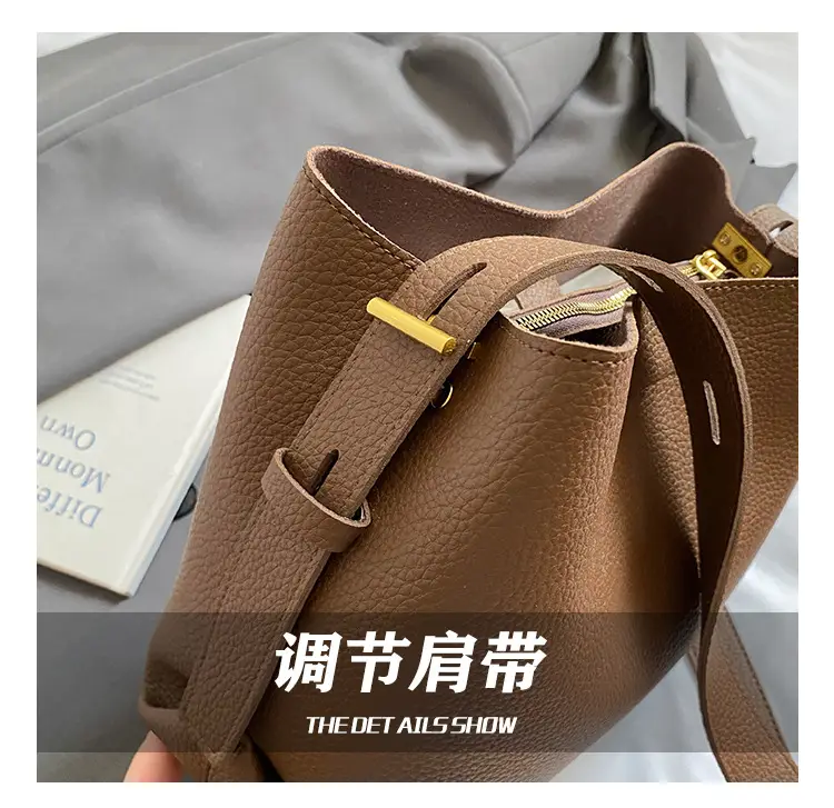 Korean Style Cream Bucket Bag 2025 New Arrival — feature 6