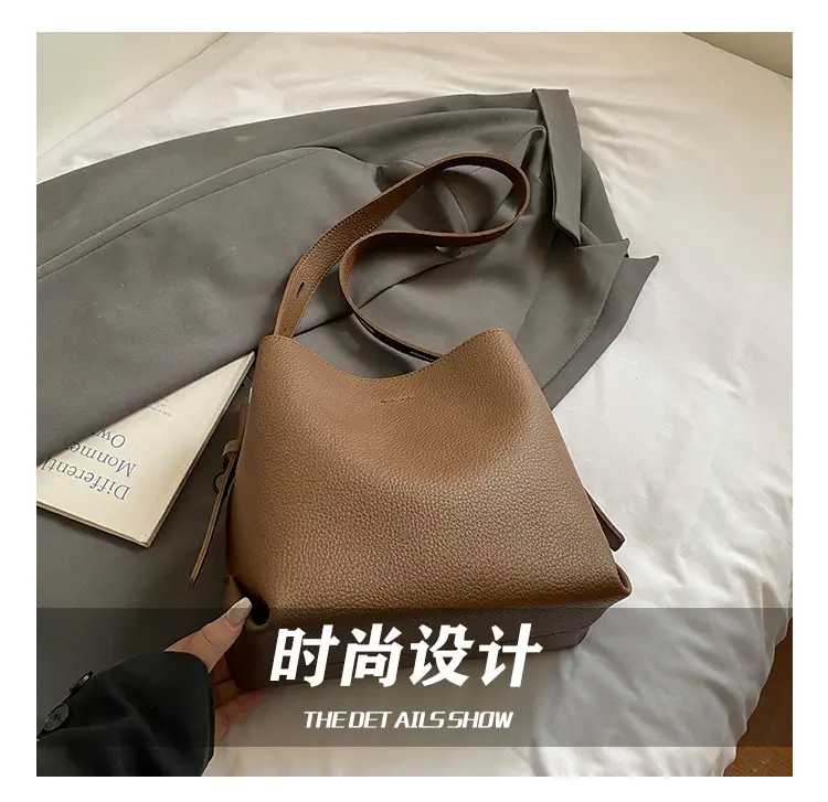 Korean Style Cream Bucket Bag 2025 New Arrival — feature 8