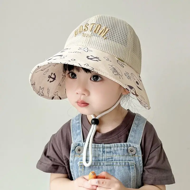 Children's Fisherman Hat with Mesh Cap & Sunshade