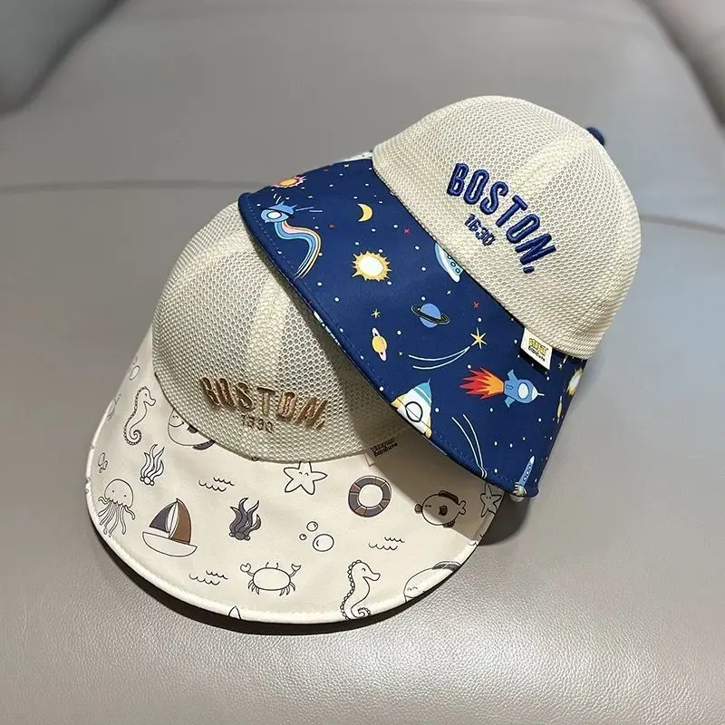 Children's Fisherman Hat with Mesh Cap & Sunshade
