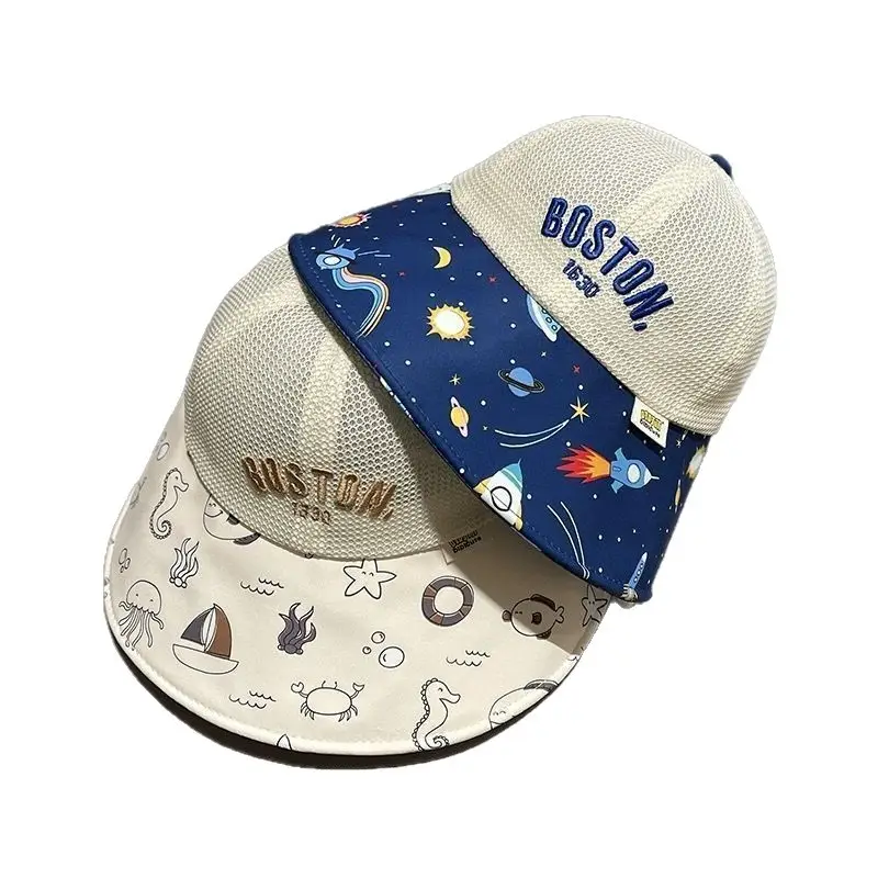 Children's Fisherman Hat with Mesh Cap & Sunshade