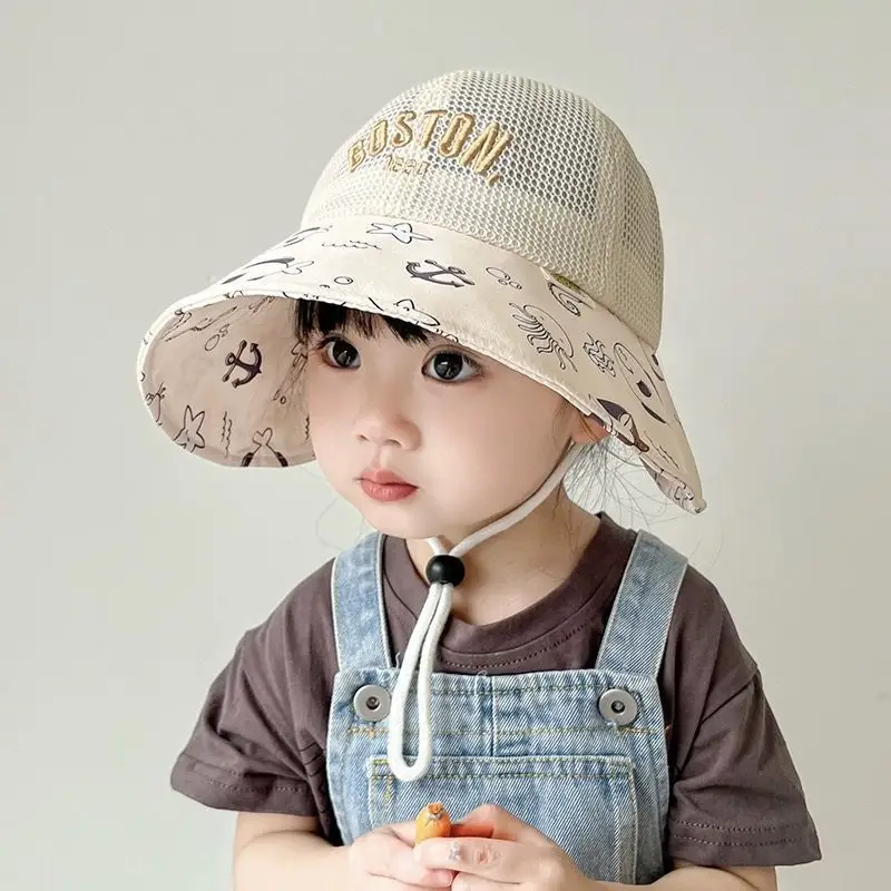 Children's Fisherman Hat with Mesh Cap & Sunshade