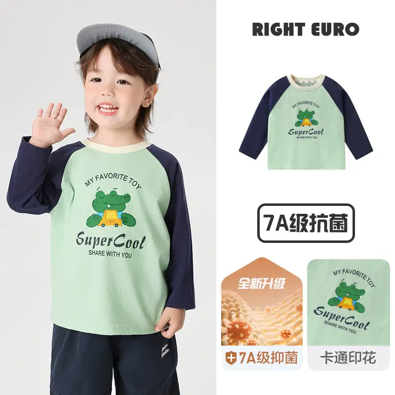 Right European Boys Cotton T-Shirt Spring 7A Grade - Image 4