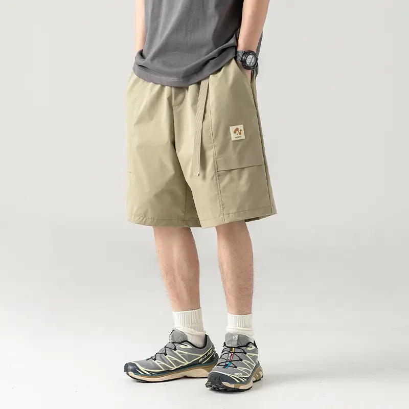 Men's Summer Cargo Shorts with Buckle Belt - Image 4