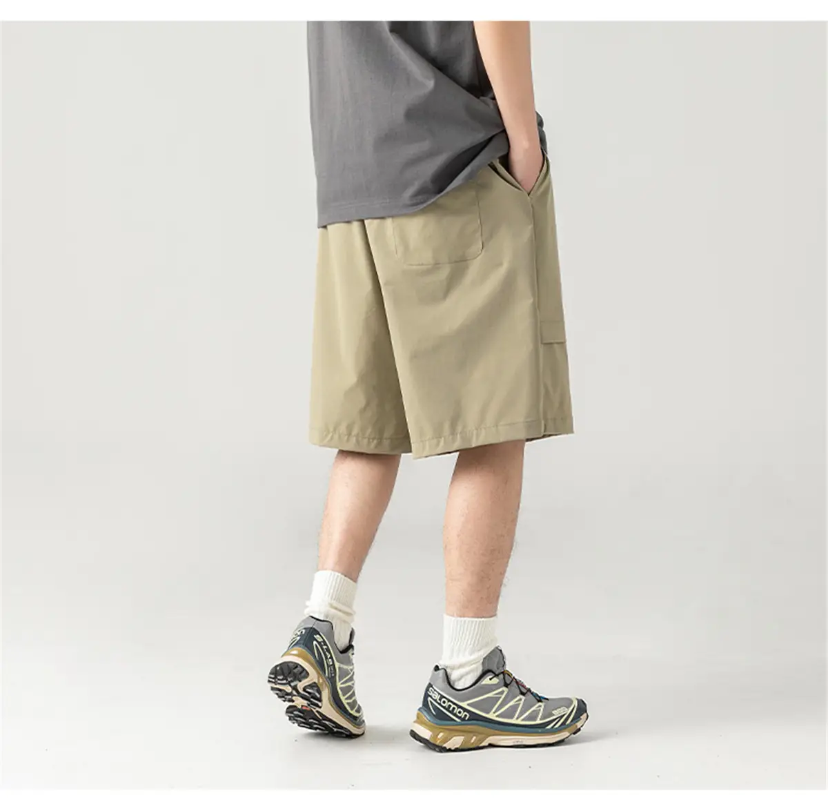 Men's Summer Cargo Shorts with Buckle Belt — feature 15