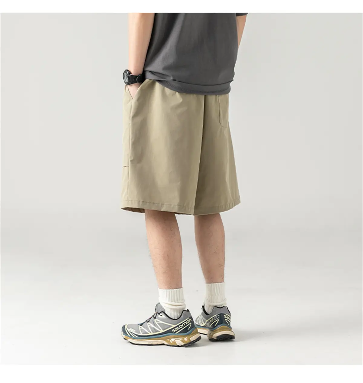 Men's Summer Cargo Shorts with Buckle Belt — feature 18