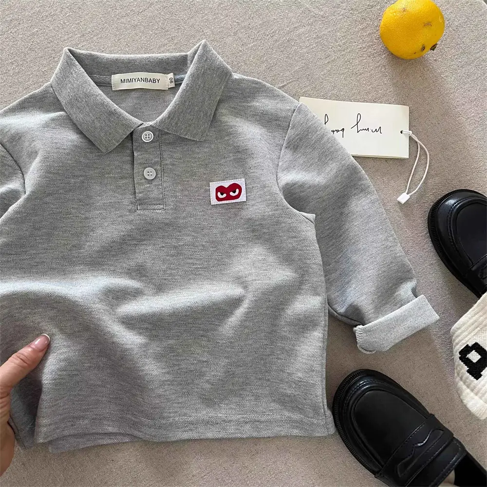 Blue Japanese Style Boys Polo Shirt for Toddler — feature 20