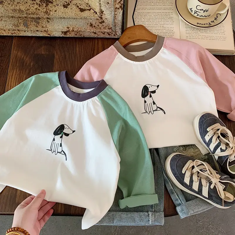 Children's Long Sleeve T-Shirt Cartoon Print 2025 Spring Fall — feature 4