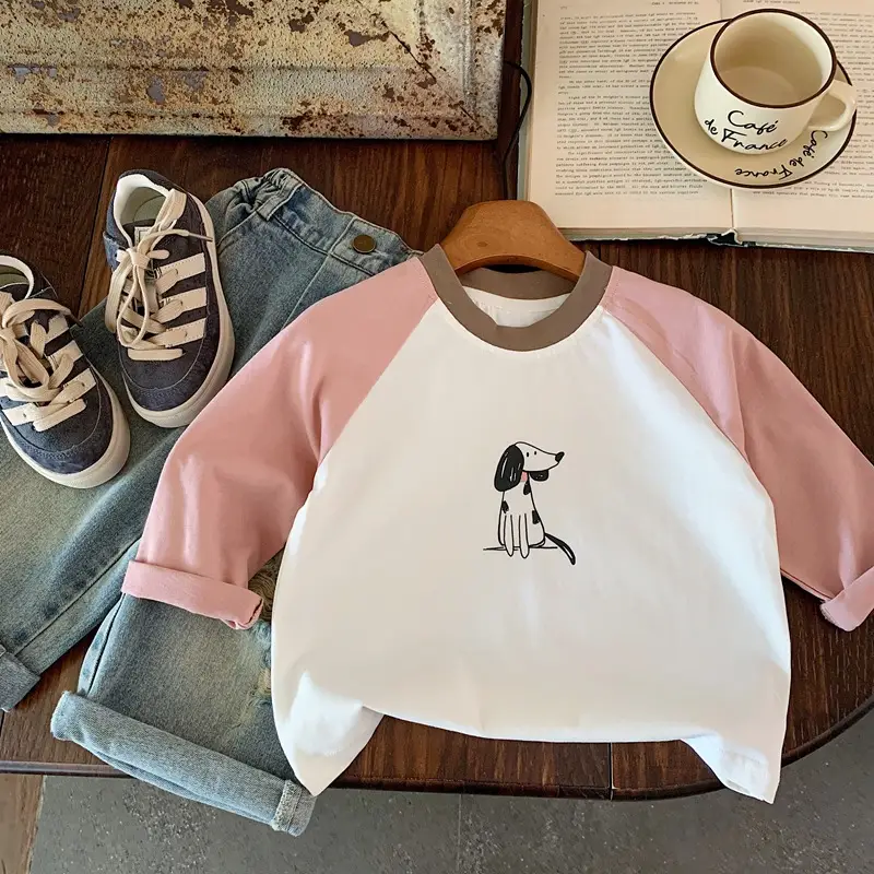Children's Long Sleeve T-Shirt Cartoon Print 2025 Spring Fall — feature 7