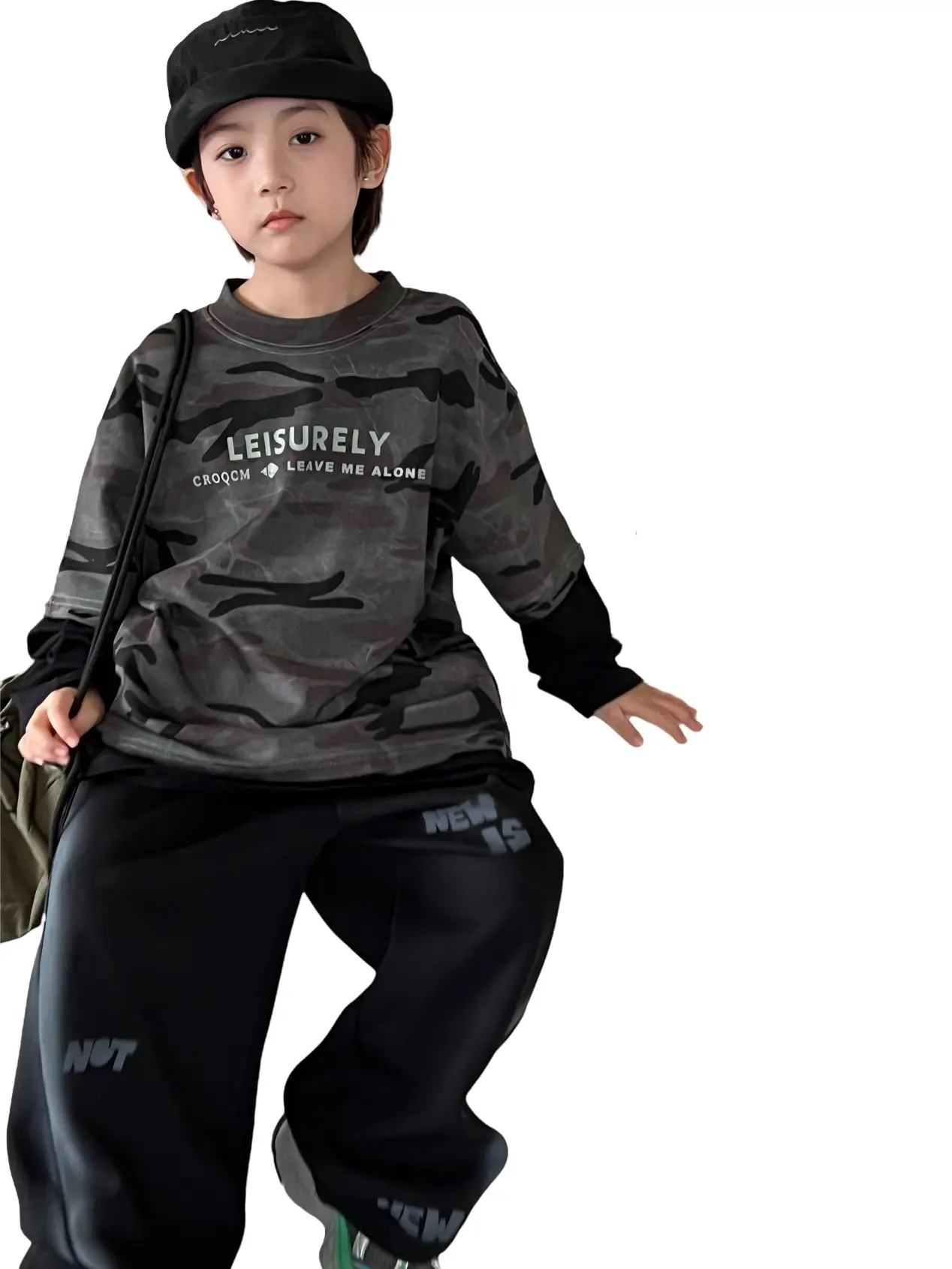 2026 Spring Boys Camo T-Shirt Set with Undershirt - Image 5