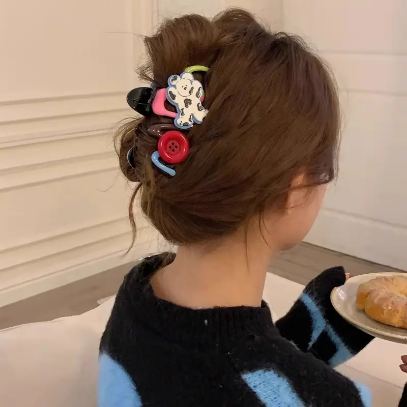 Heart Design Hair Clip for Women Extra Large Volume - Image 24