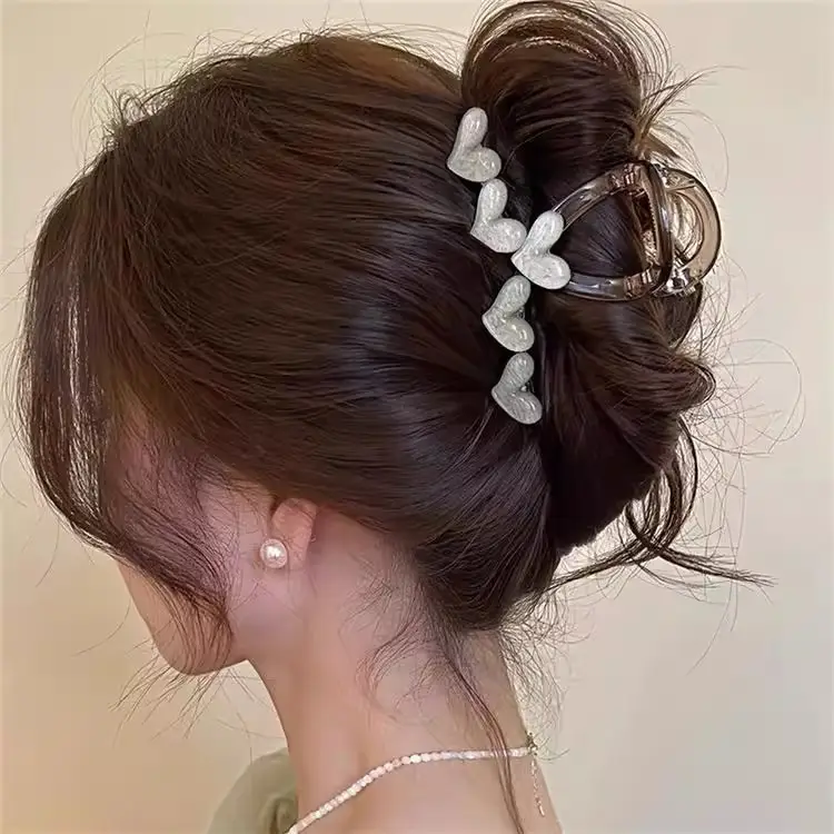 Heart Design Hair Clip for Women Extra Large Volume - Image 40