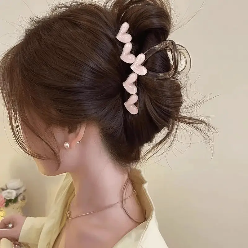 Heart Design Hair Clip for Women Extra Large Volume - Image 41