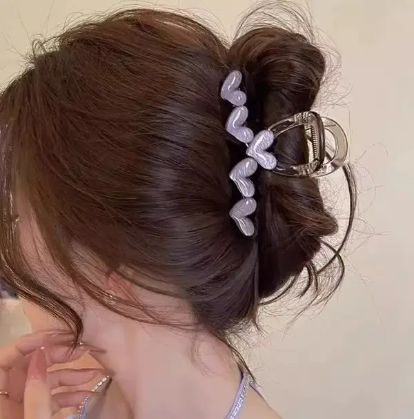 Heart Design Hair Clip for Women Extra Large Volume - Image 42
