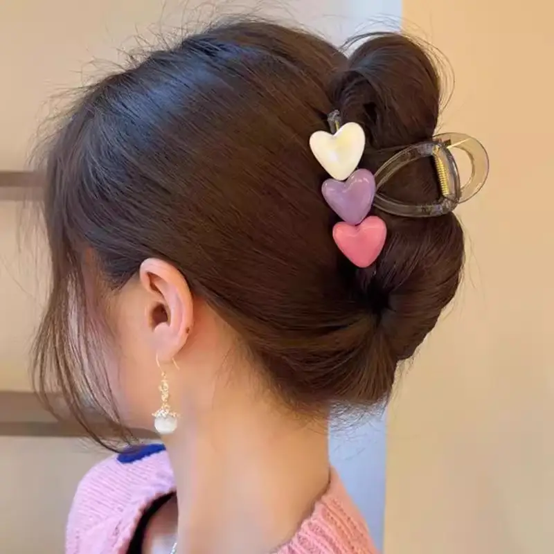 Heart Design Hair Clip for Women Extra Large Volume - Image 44