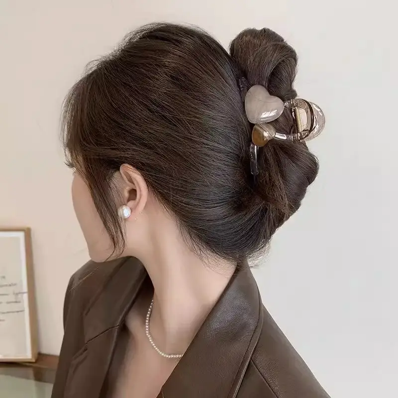 Heart Design Hair Clip for Women Extra Large Volume - Image 74
