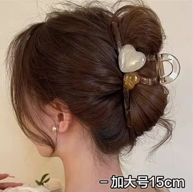 Heart Design Hair Clip for Women Extra Large Volume - Image 92
