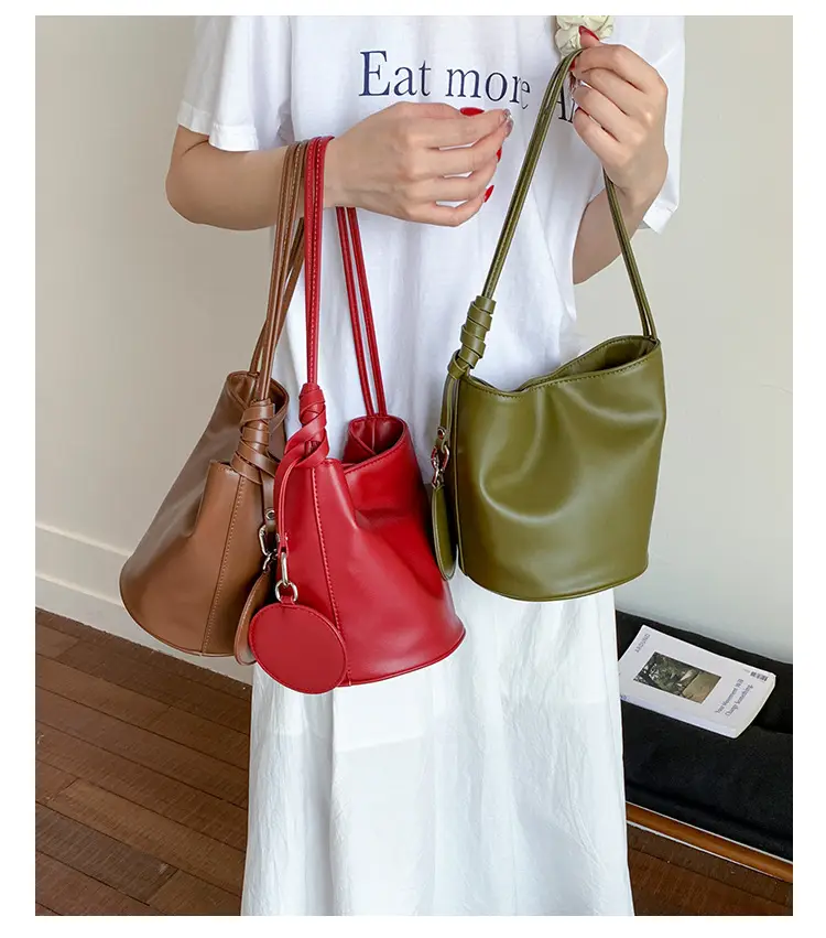 Retro Bucket Bag Women Brown 2025 New — feature 25