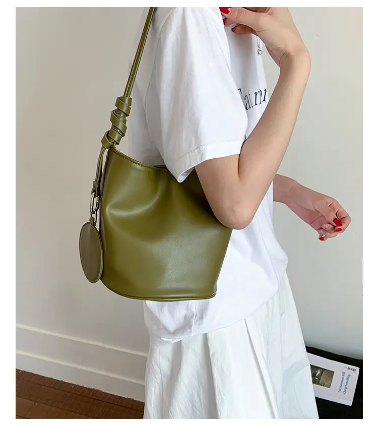 Retro Bucket Bag Women Brown 2025 New — feature 26
