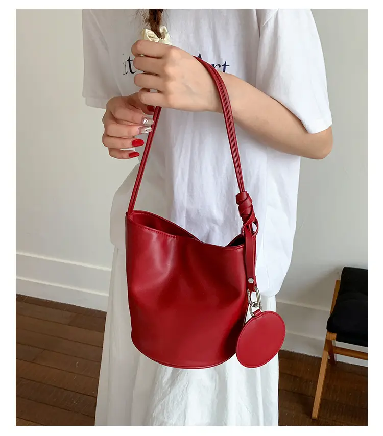 Retro Bucket Bag Women Brown 2025 New — feature 30