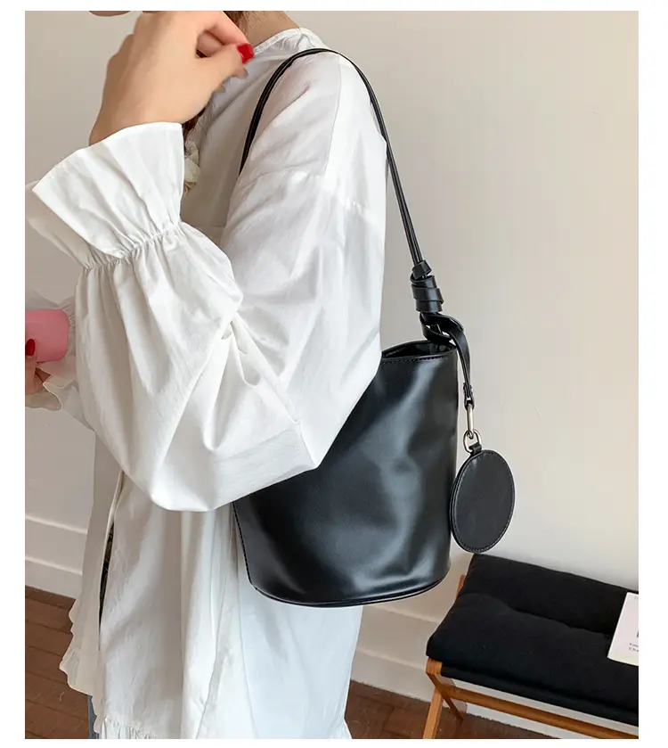 Retro Bucket Bag Women Brown 2025 New — feature 34