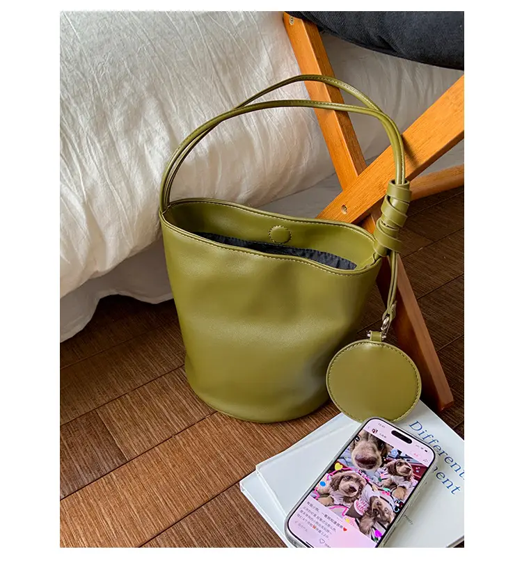Retro Bucket Bag Women Brown 2025 New — feature 43