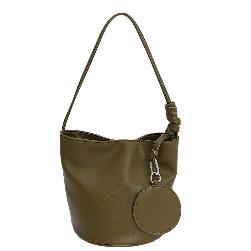 Retro Bucket Bag Women Brown 2025 New - Image 3