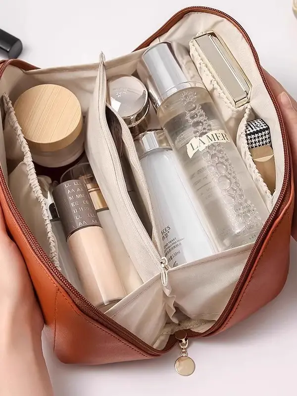 Women's 2025 Satchel Makeup Brush Bag White