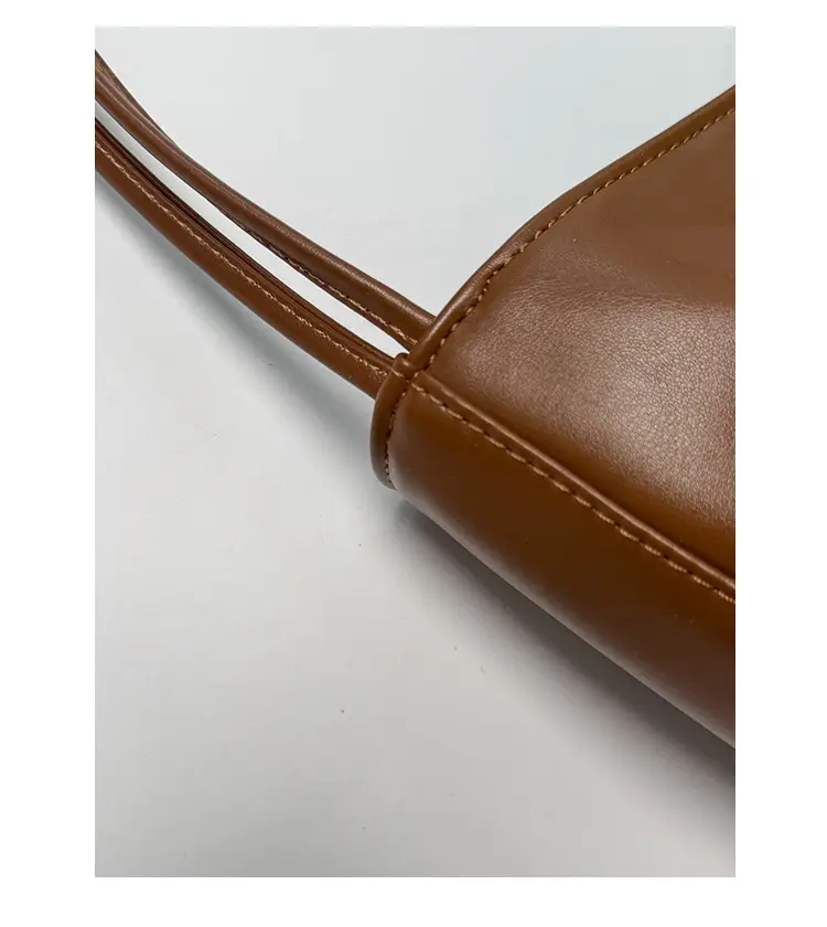 Red Leather Bucket Bag for Women Large Capacity Shoulder Bag — feature 45