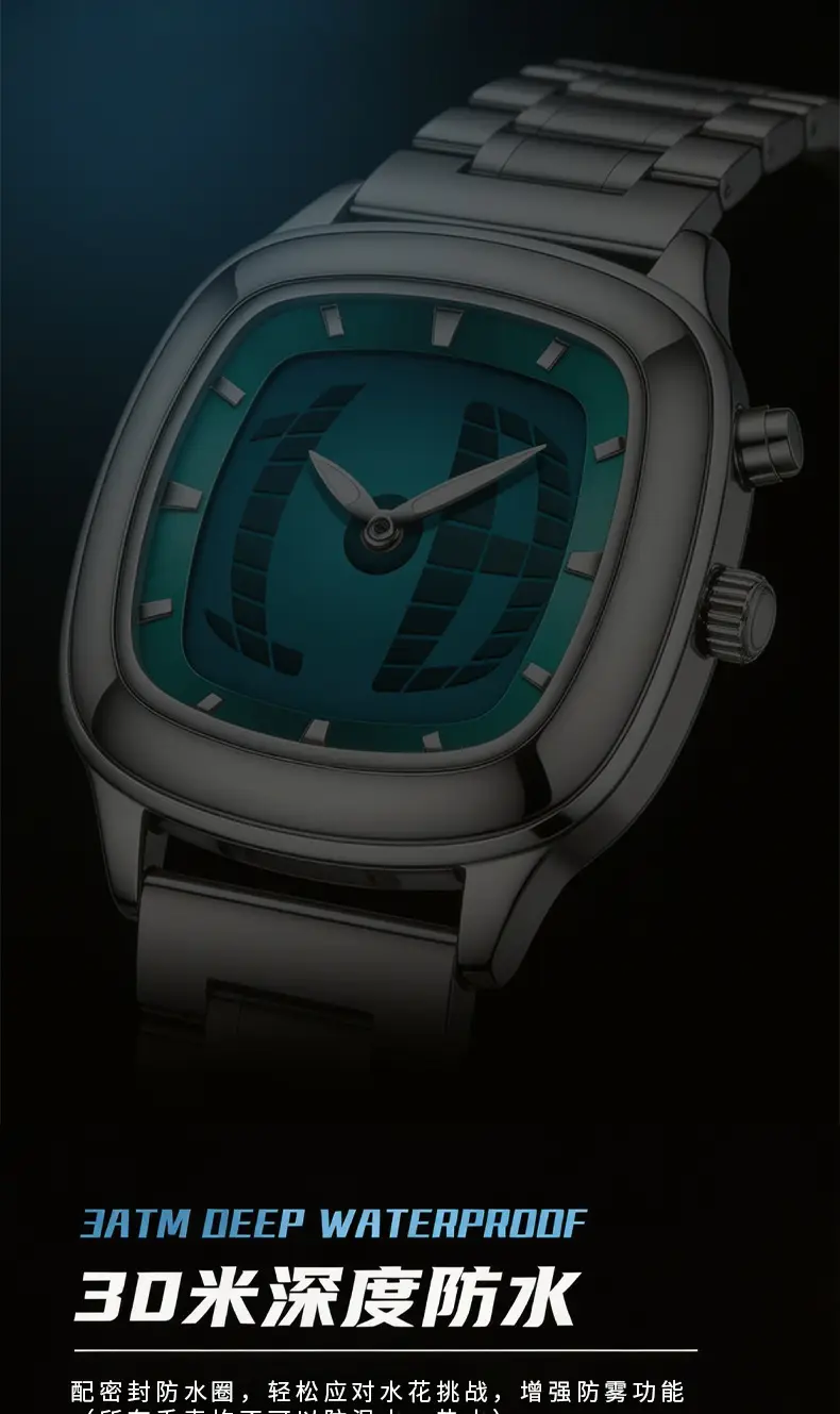 Popular Retro Millennium Non-Mechanical Dual Display Men's Watch, Niche Instagram Style, Export Hot-Selling Quartz Wristwatch — feature 11