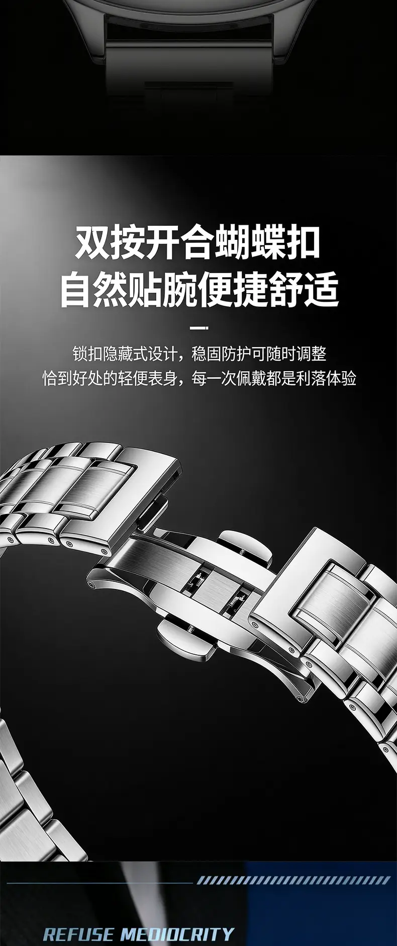 Popular Retro Millennium Non-Mechanical Dual Display Men's Watch, Niche Instagram Style, Export Hot-Selling Quartz Wristwatch — feature 14