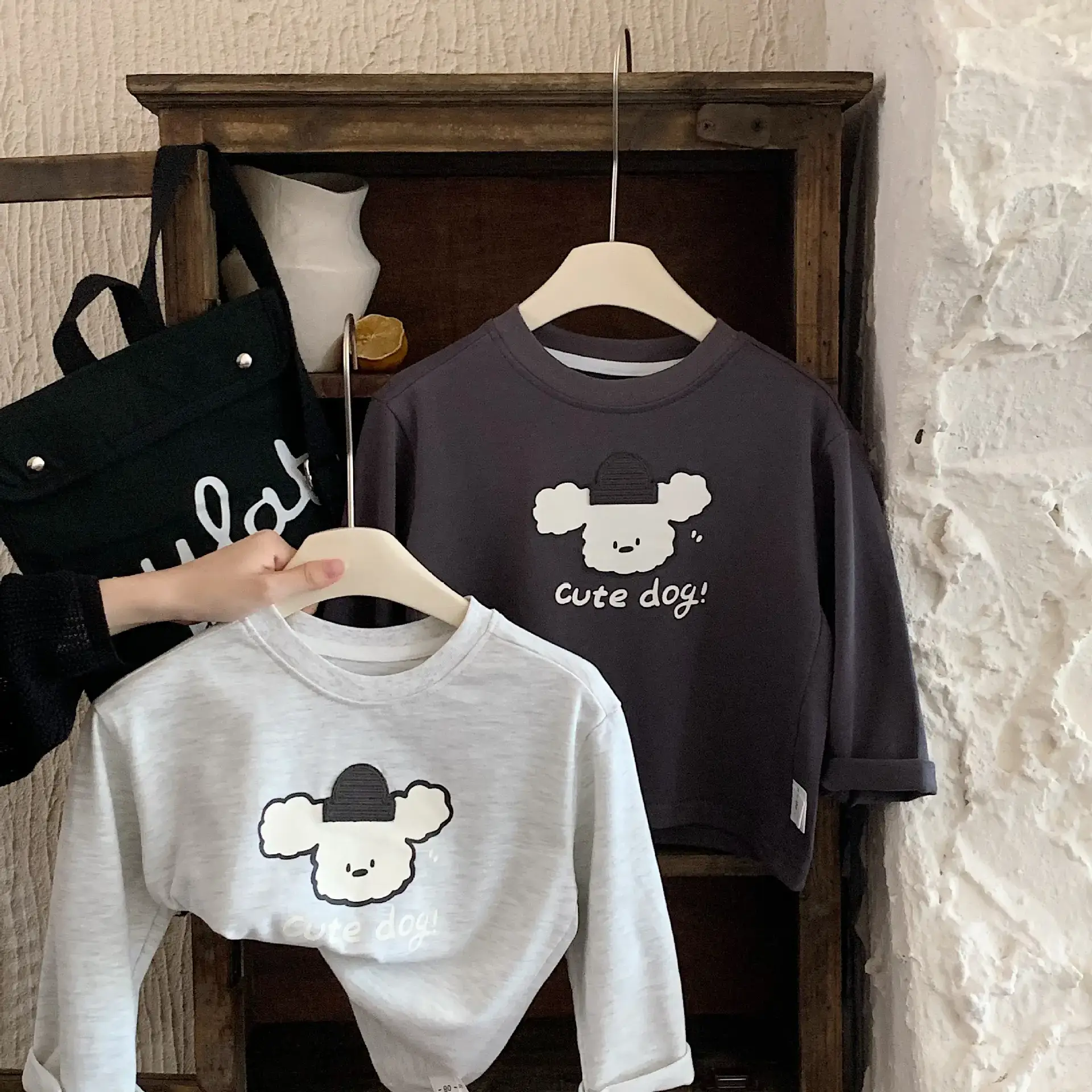 Kids Cotton T-Shirt Set Spring New Korean Style Boys - Image 4