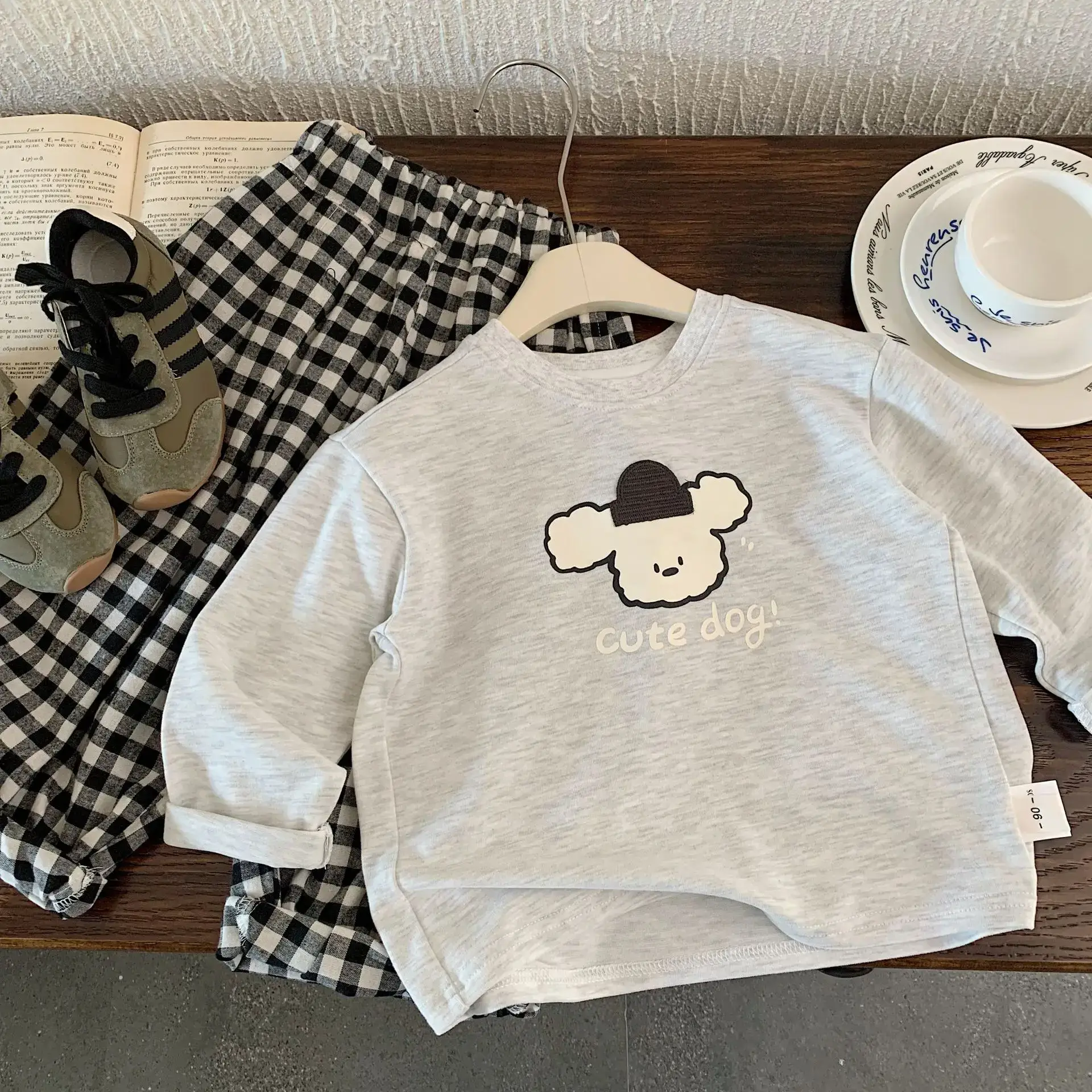 Kids Cotton T-Shirt Set Spring New Korean Style Boys - Image 6