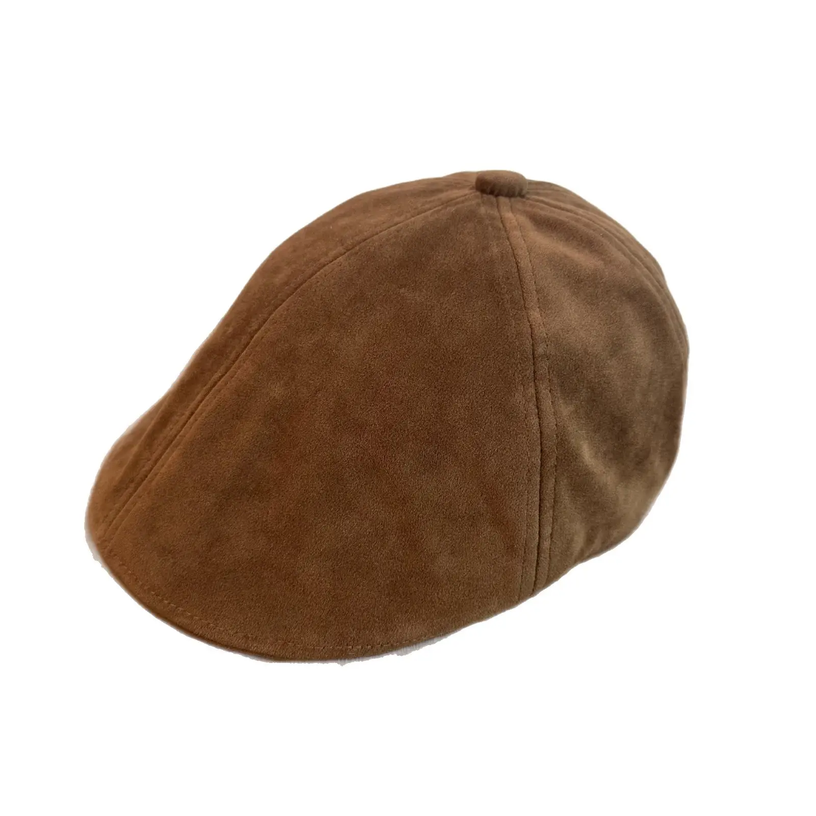 Maroon Suede Forward Cap Winter Warm Men Women Clothing - Image 10